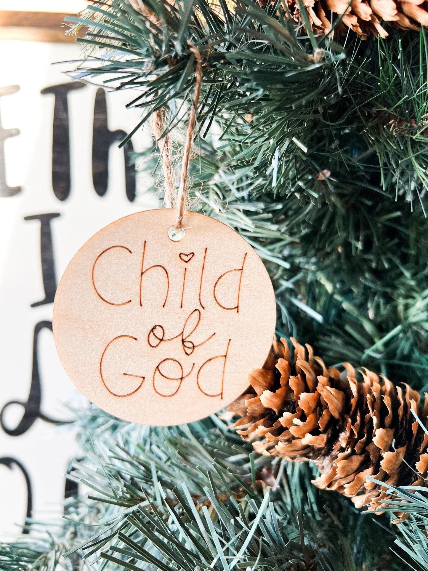 I am a Child of God LDS Tree Ornament