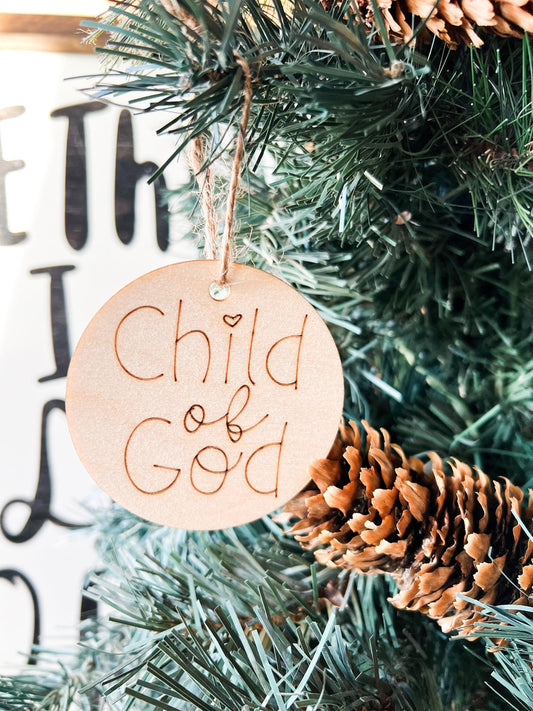 I am a Child of God LDS Tree Ornament