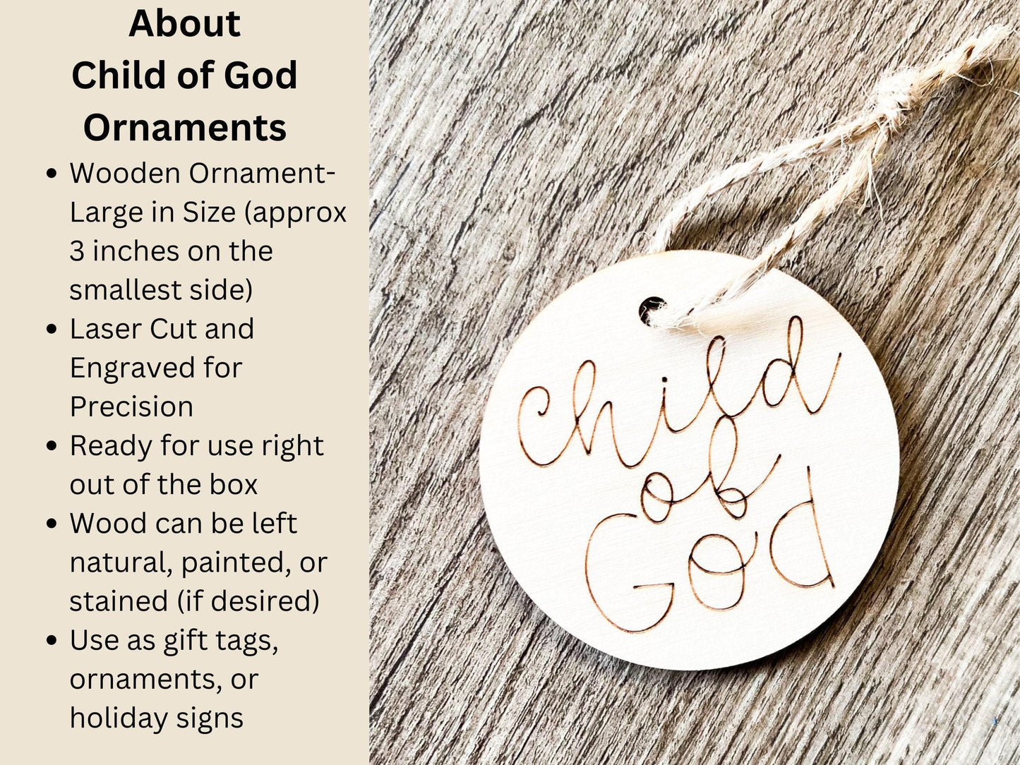 I am a Child of God LDS Tree Ornament