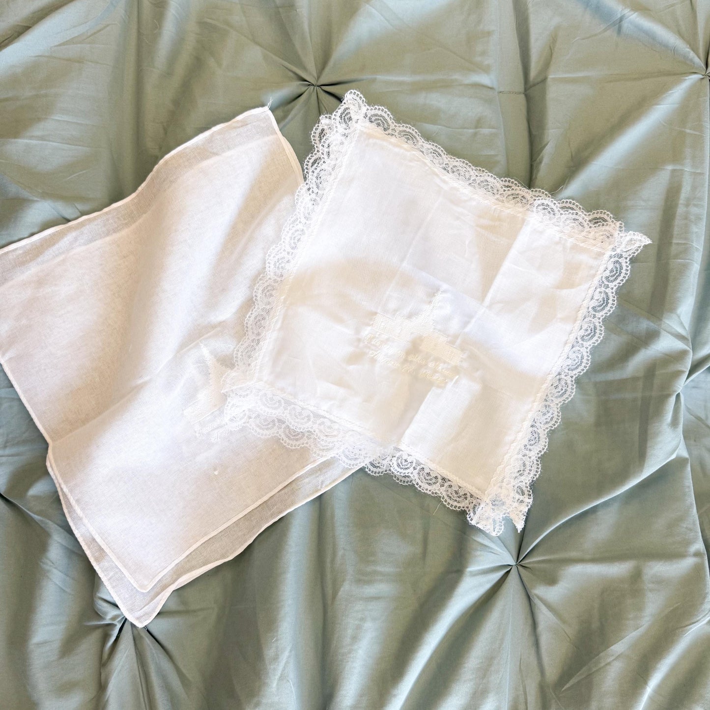 LDS Temple Embroidered Hanky