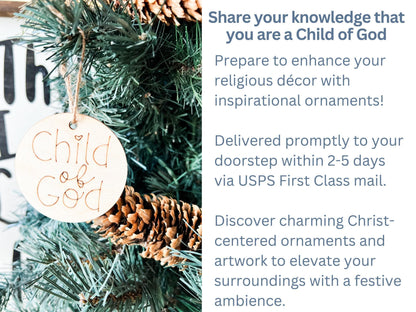 I am a Child of God LDS Tree Ornament