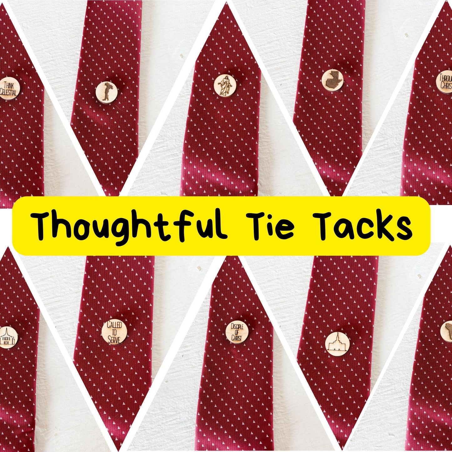 Missionary Theme Christus Tie Tack