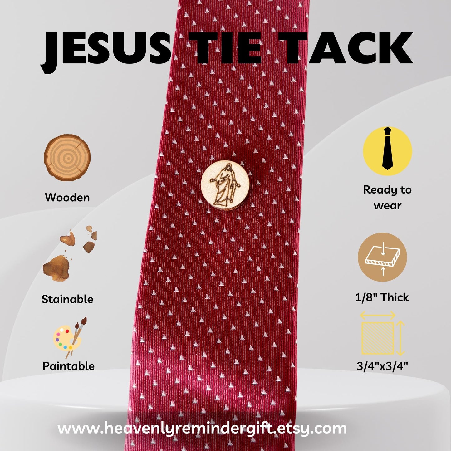 Church Lapel Pin | Customize Your Design LDS Jewelry Men Tie Pin