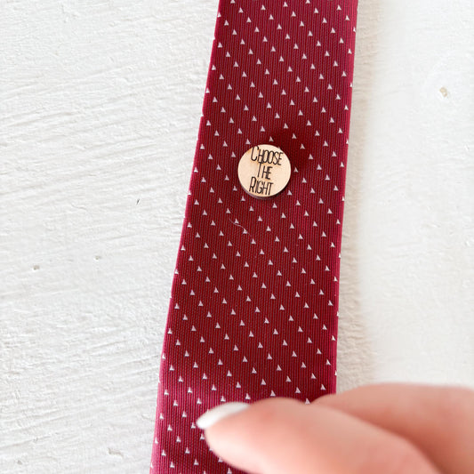 Engraved LDS Boys Tie Tacks