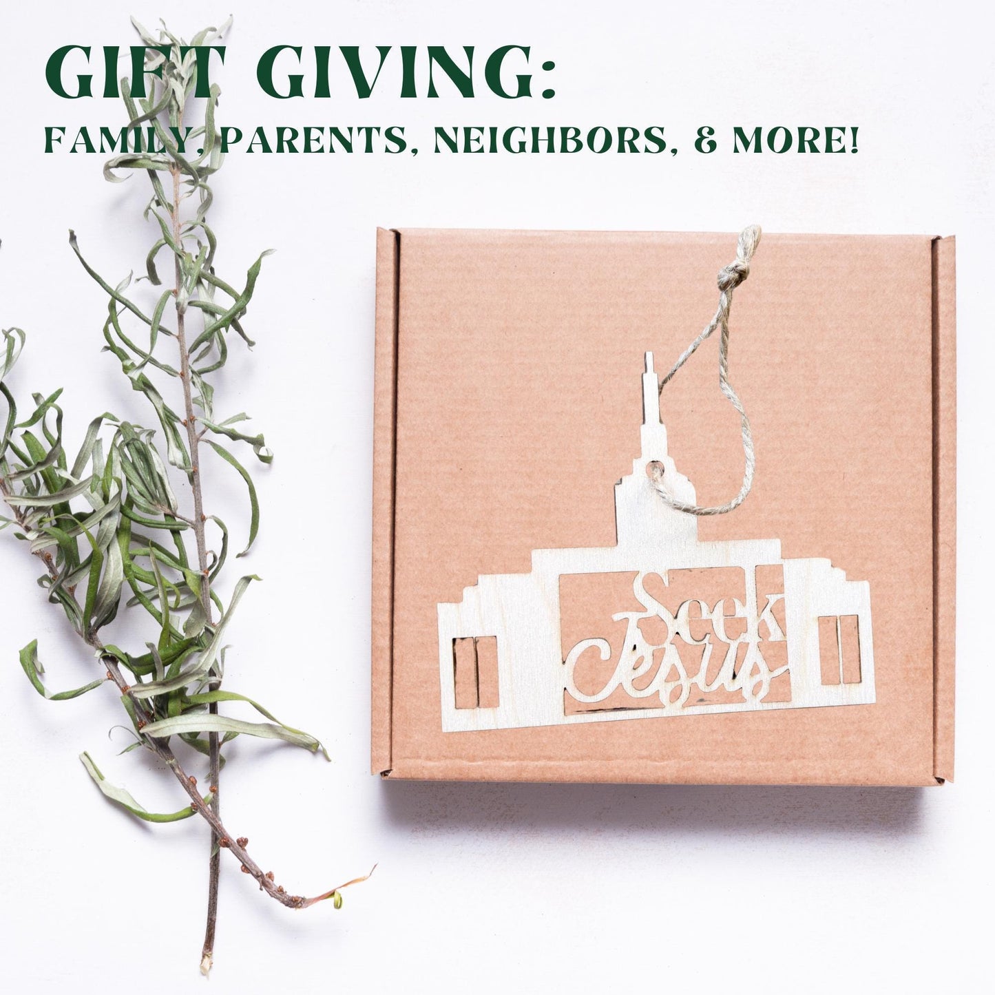 Seek Jesus Ornament: Seek Christ Optional