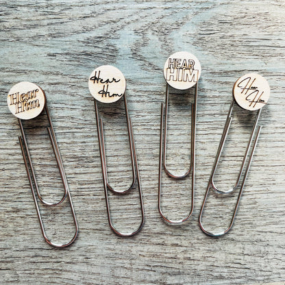 Hear Him Paperclip Bookmark