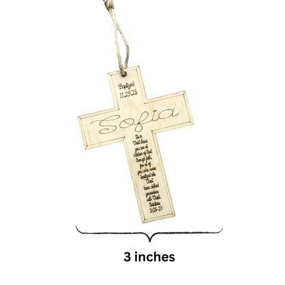 Personalized Cross Ornament