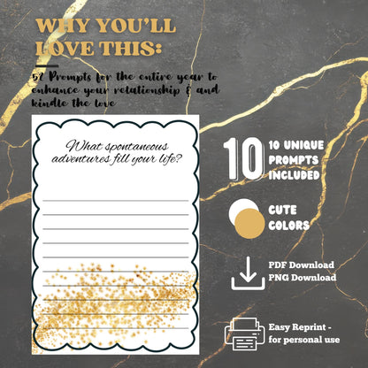 52 Date Night Printable Cards