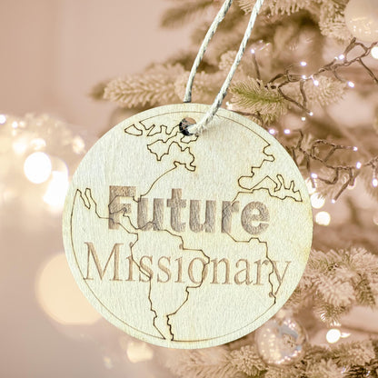 Future Missionary Christmas Ornament