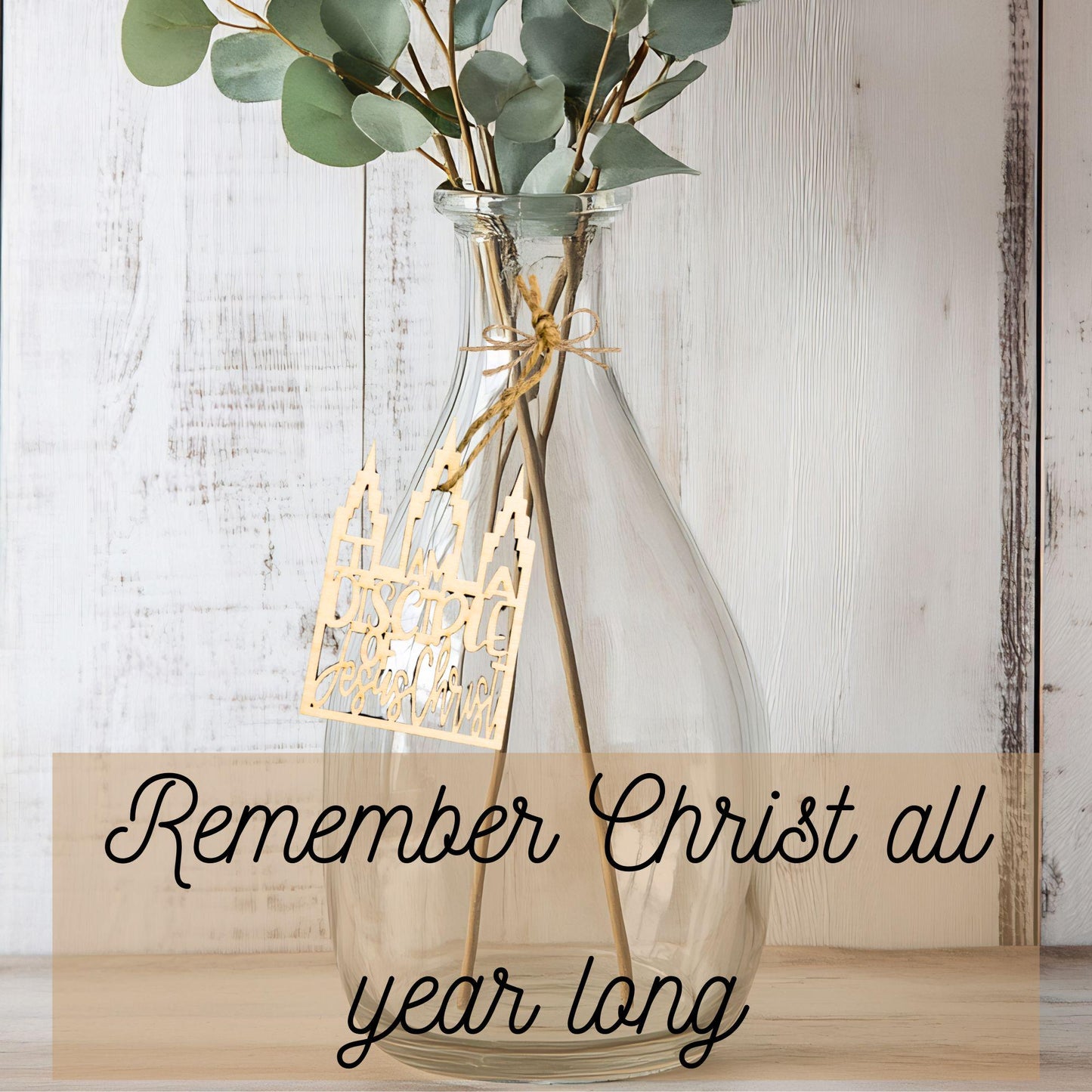 I am a Disciple of Jesus Christ Ornament: Temple Outline