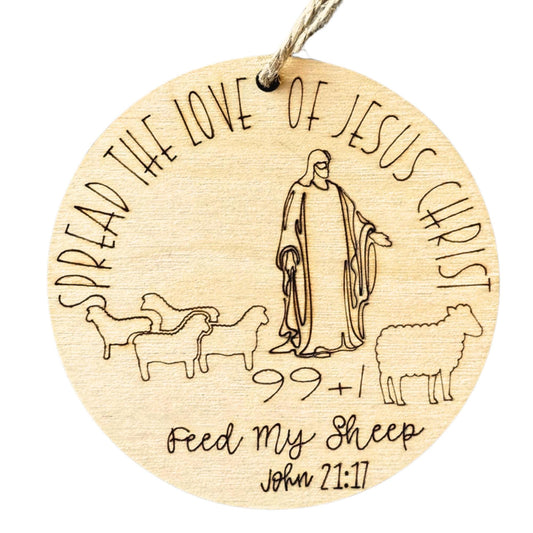 Jesus Christ Ornament | Feed My Sheep 99+1
