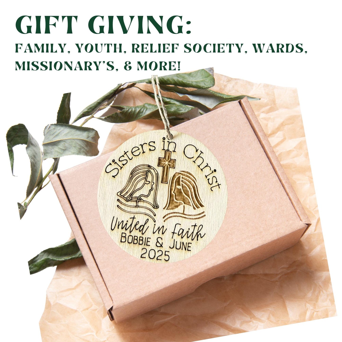 Sisters in Christ Ornament: Personalized