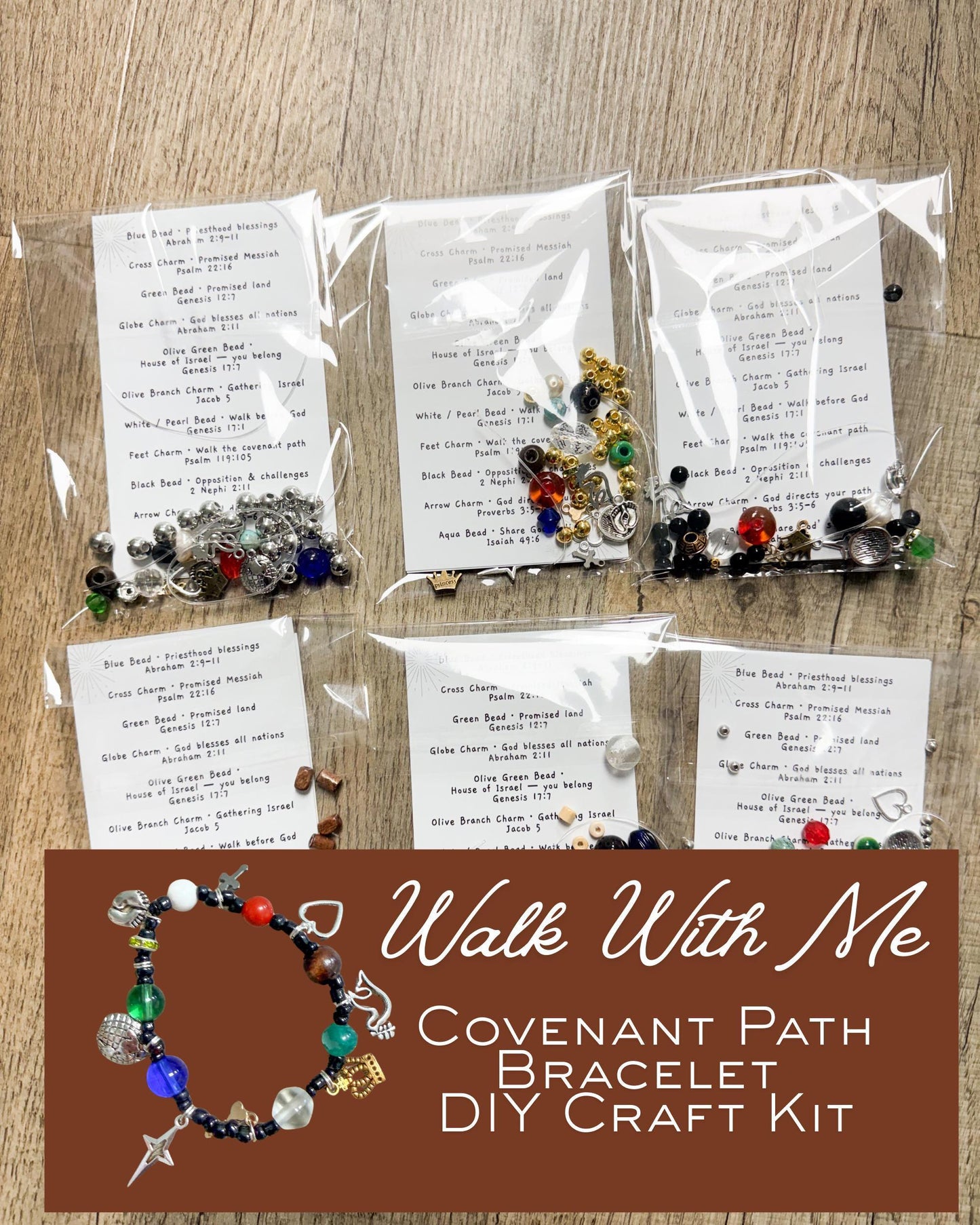 Bible Bracelet Kit Walk With Me Jewelry