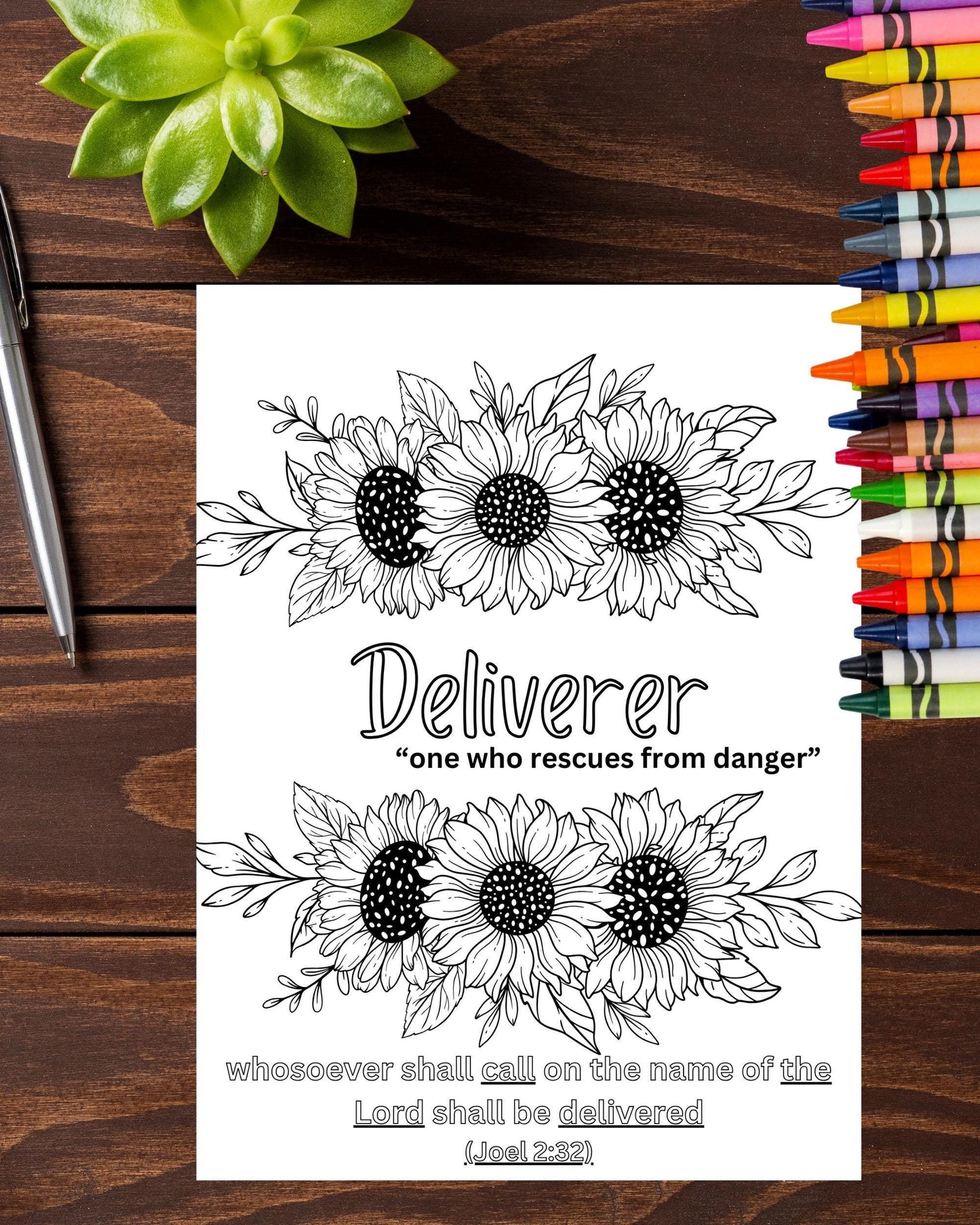 Deliverer | Joel 2:32 Coloring Page