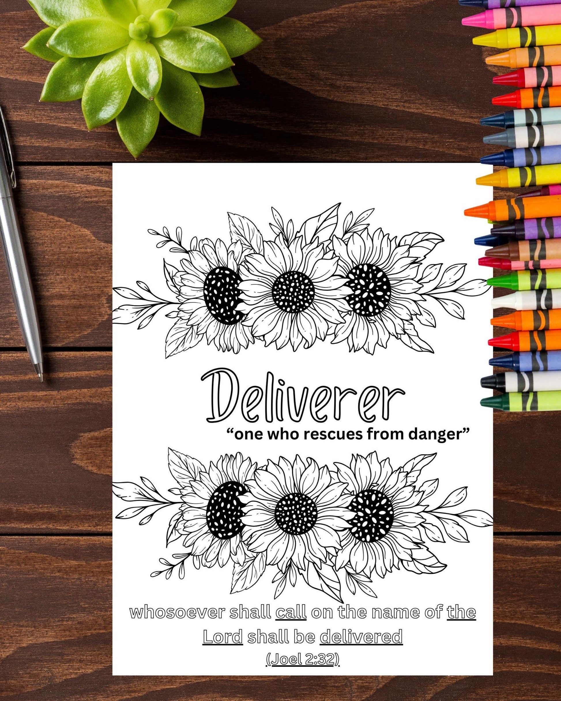 Deliverer | Joel 2:32 Coloring Page