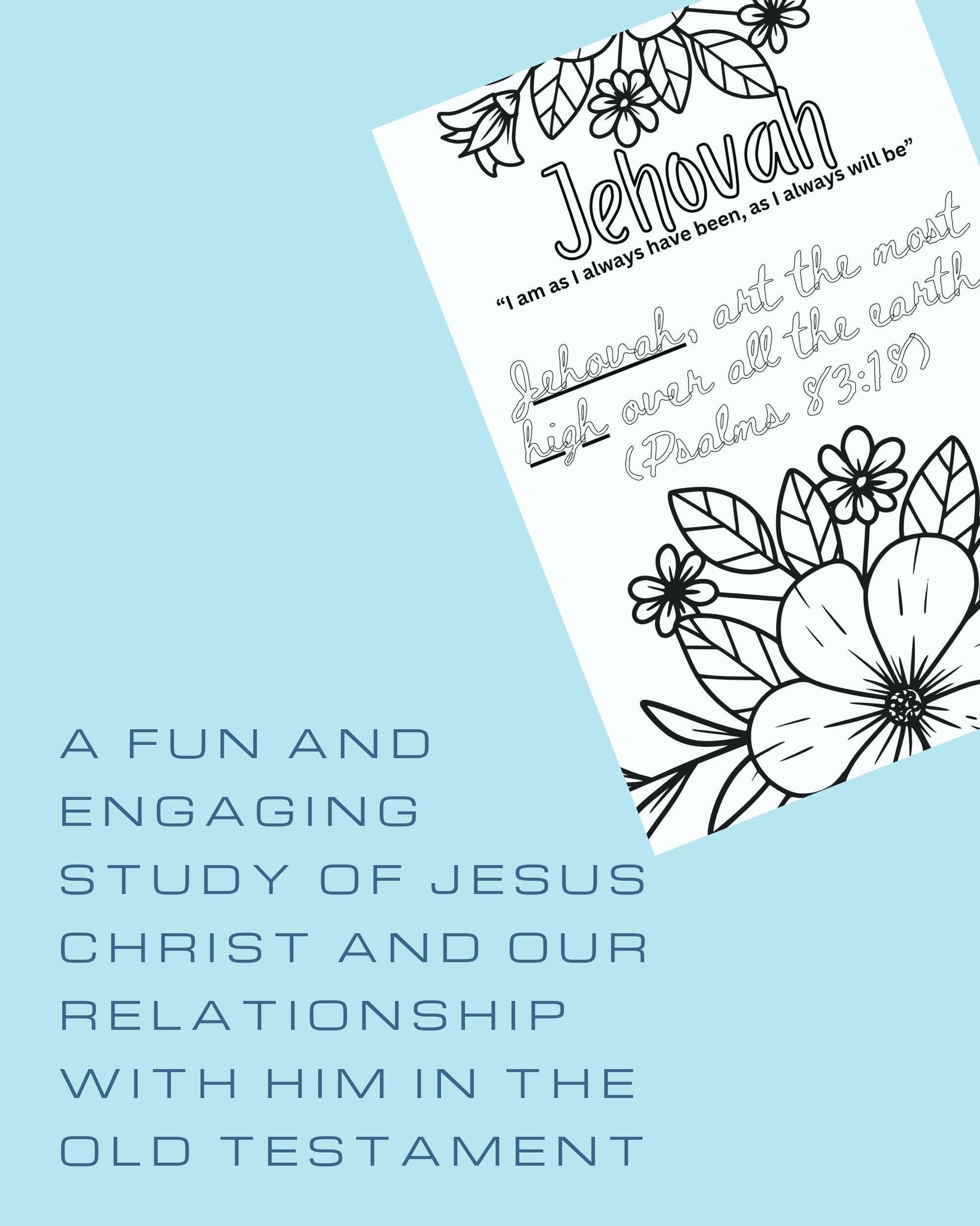 Jehovah | Psalms 83:18 Coloring Page