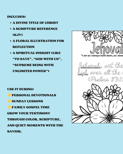 Jehovah | Psalms 83:18 Coloring Page