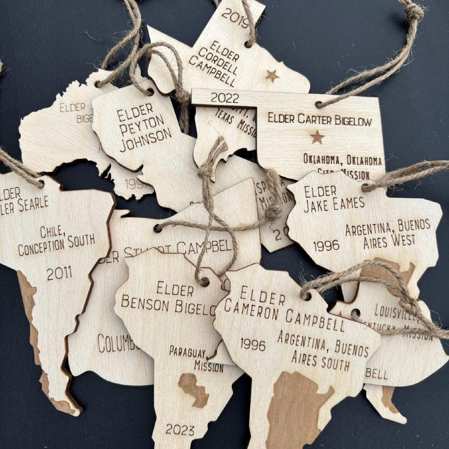 Custom Missionary Christmas Ornaments, Missionary Gift for Missiona...