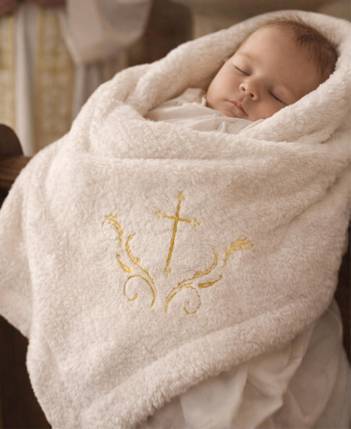 Baby Baptism Blanket | Personalized Baptismal Gift for Boys & Girls