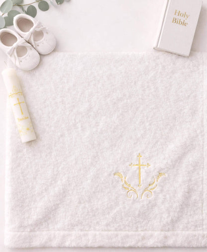 Baby Baptism Blanket | Personalized Baptismal Gift for Boys & Girls
