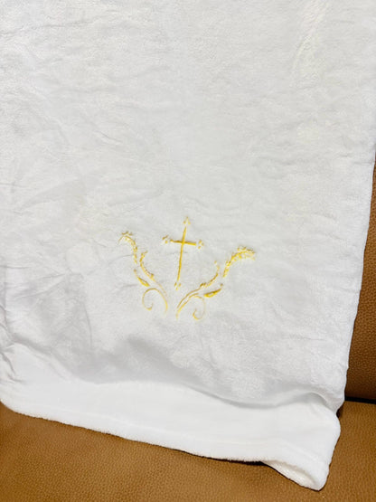 Baby Baptism Blanket | Personalized Baptismal Gift for Boys & Girls