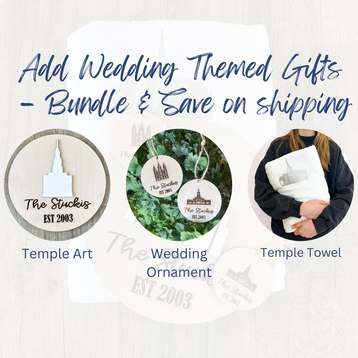 LDS Wedding Plaque Temple Wall Art