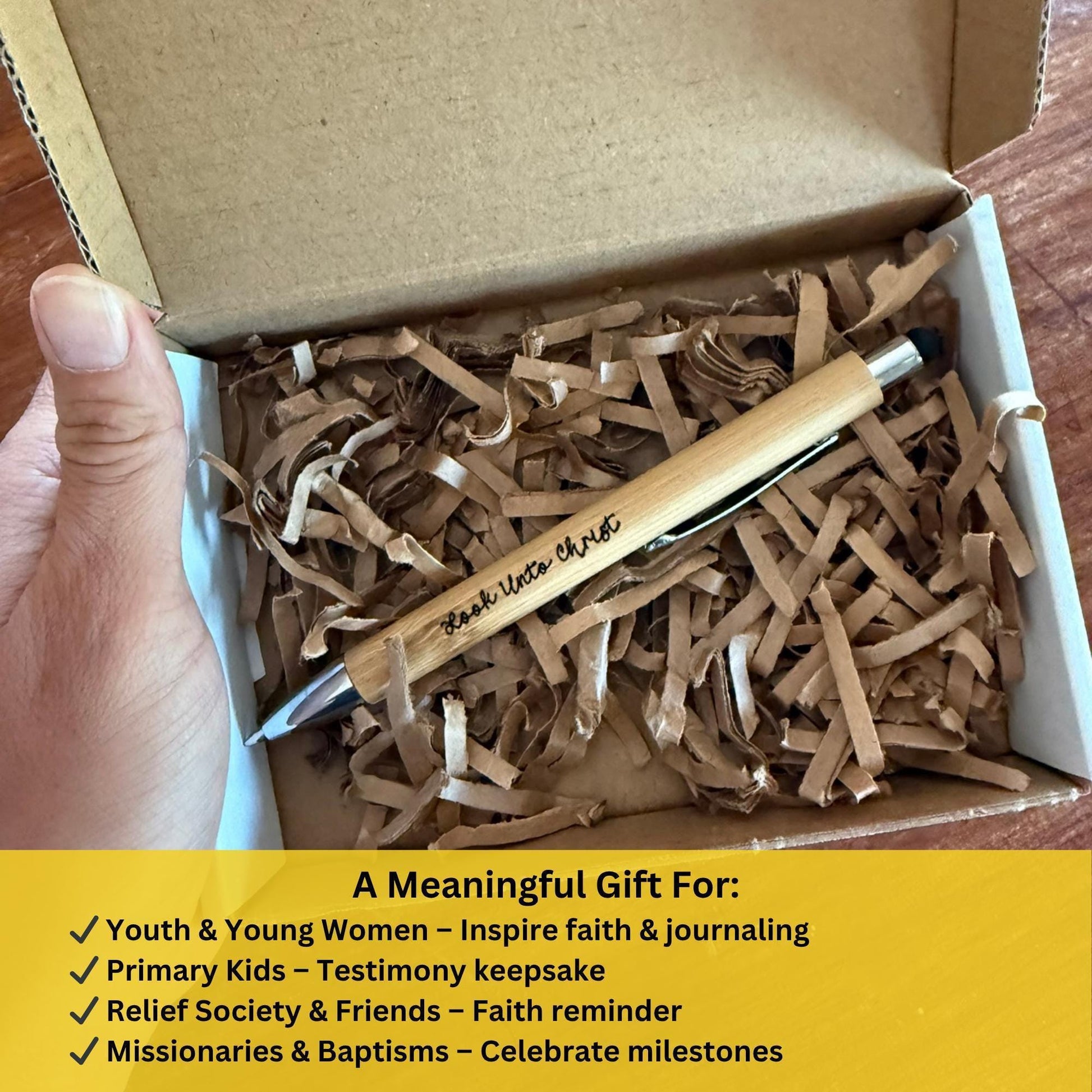 LDS Mission Gift Idea | Christian Bamboo Pen