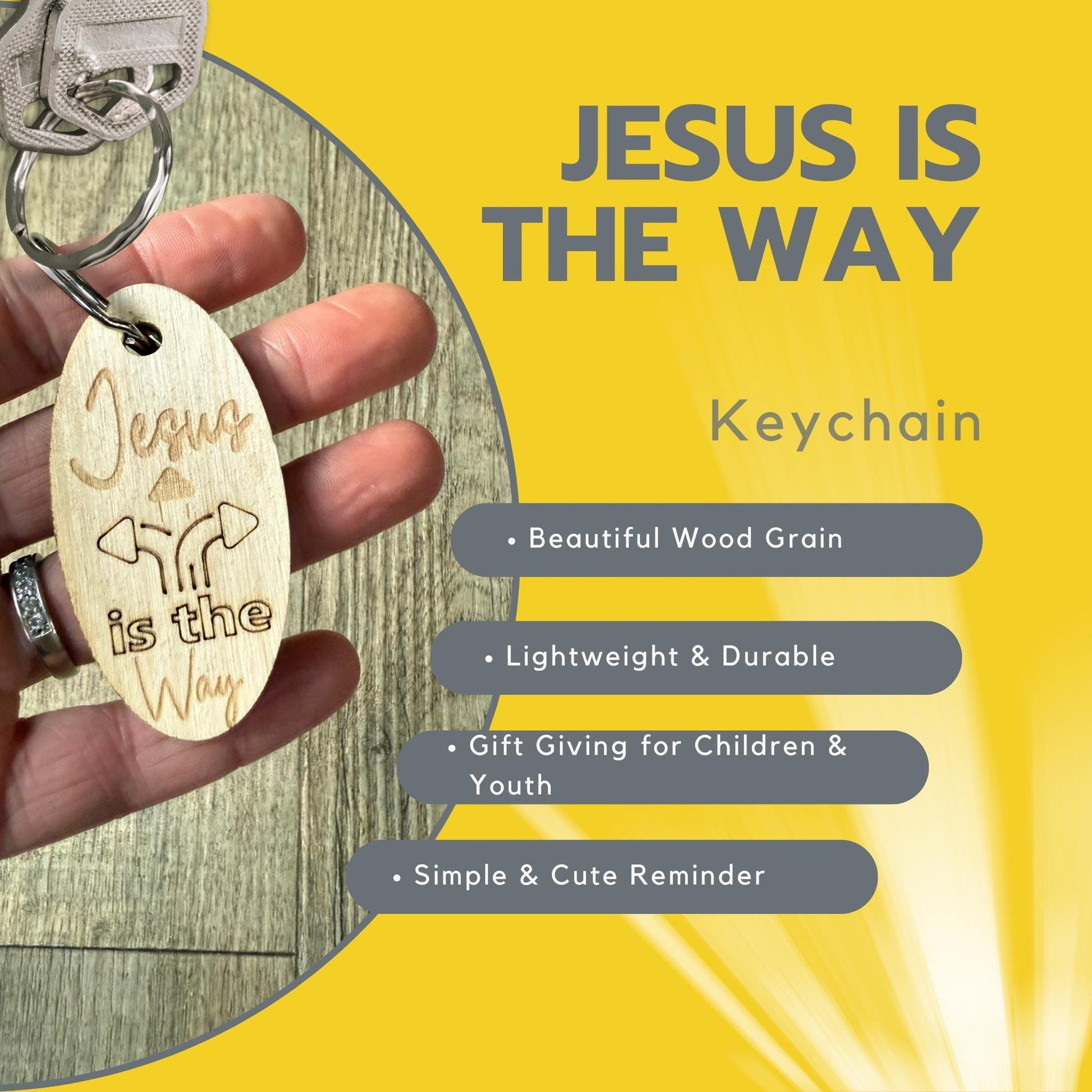 Jesus Is the Way Keychain Bulk Pack