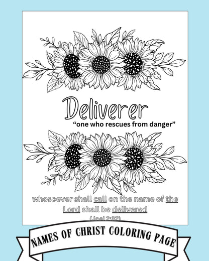 Deliverer | Joel 2:32 Coloring Page