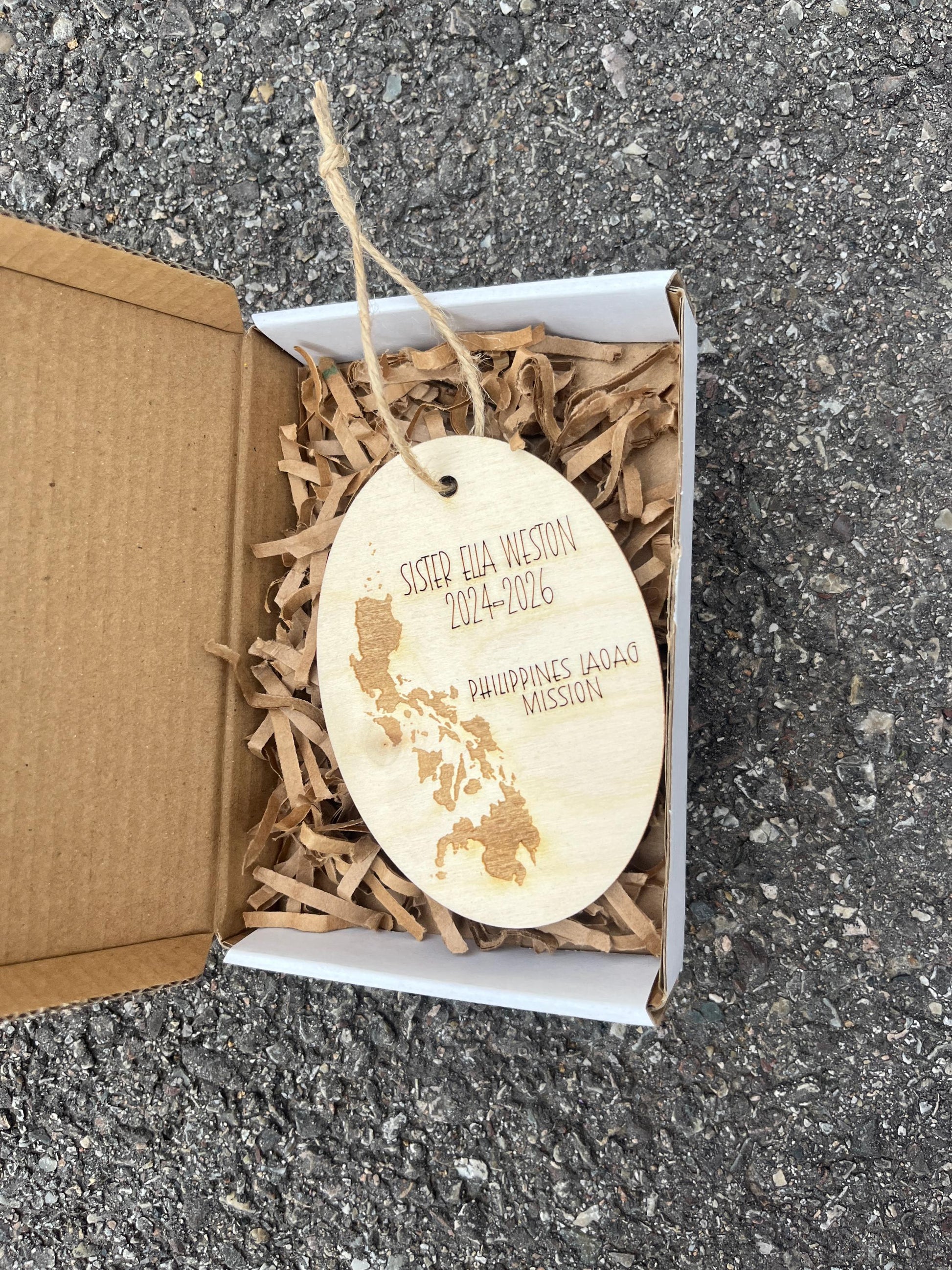 Custom Missionary Christmas Ornaments, Missionary Gift for Missiona...