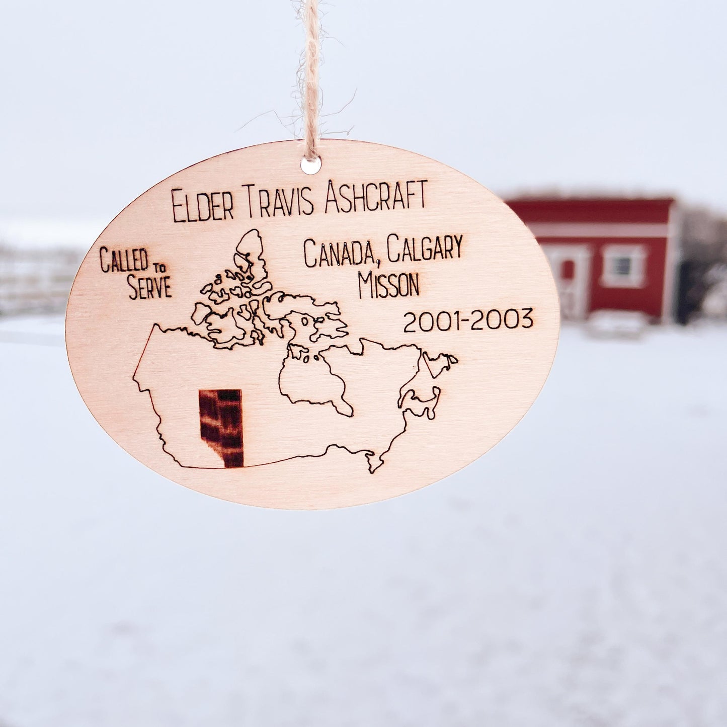 Custom Missionary Christmas Ornaments, Missionary Gift for Missiona...