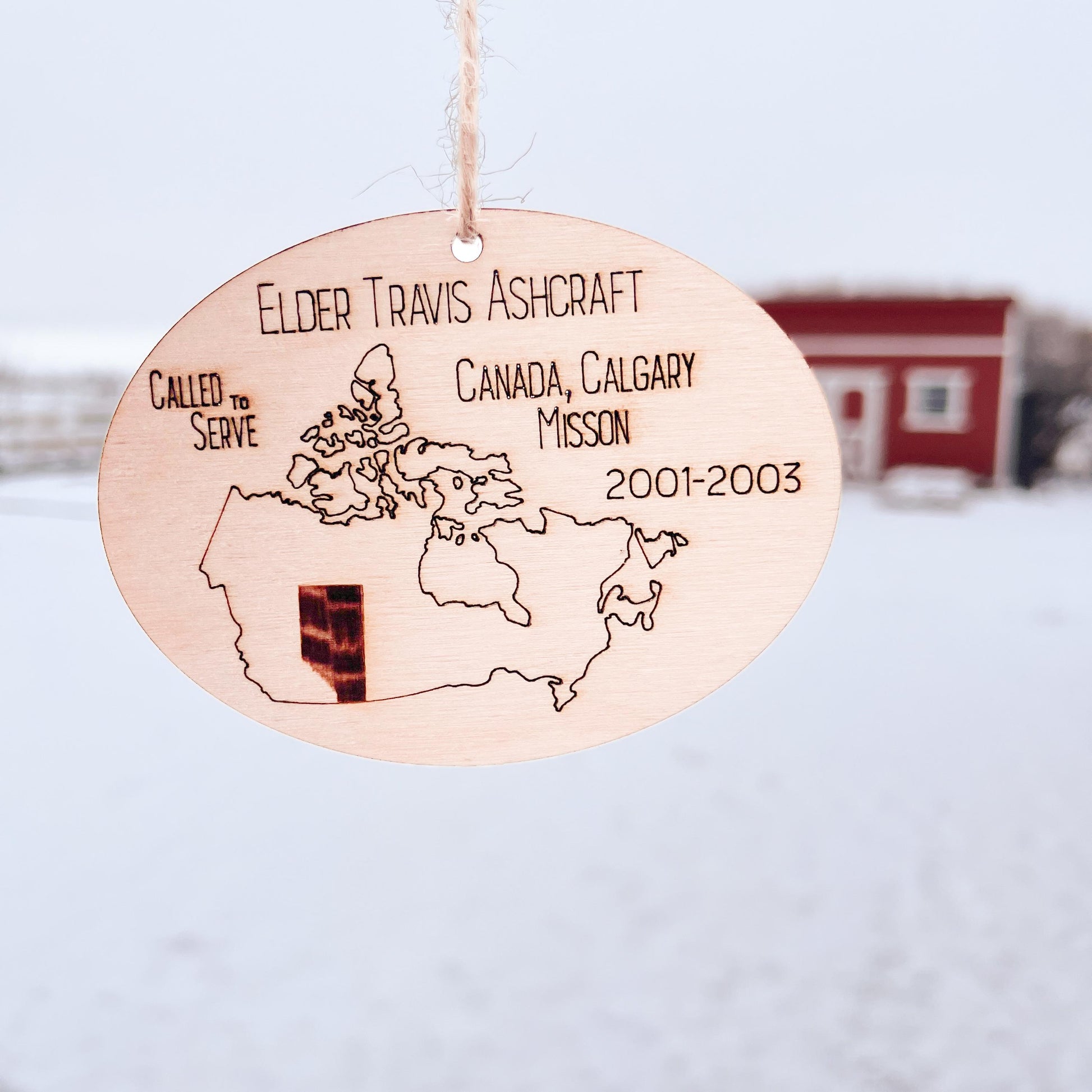Custom Missionary Christmas Ornaments, Missionary Gift for Missiona...