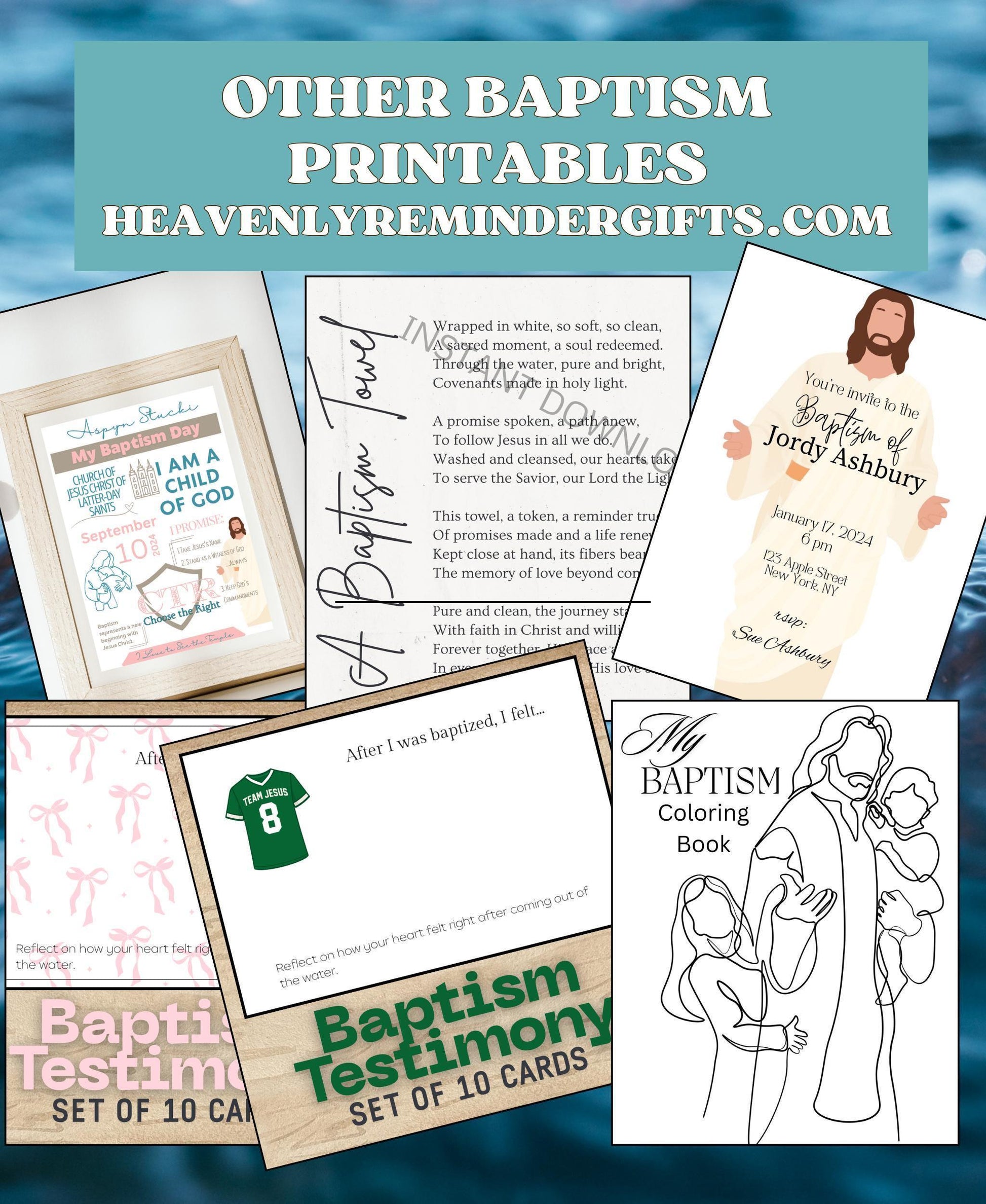 3 Bears of Baptism Party Pack