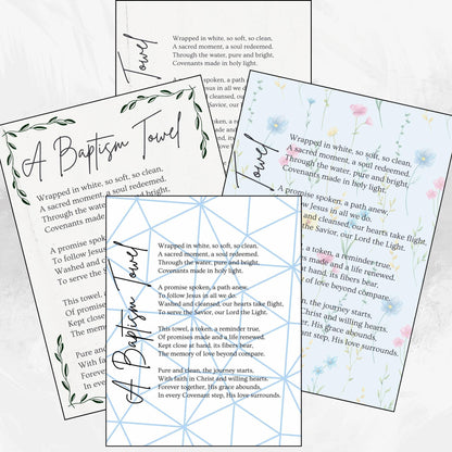 Baptism Poem Printable: LDS Covenant Reminder, Holy Ghost Decor (5x...