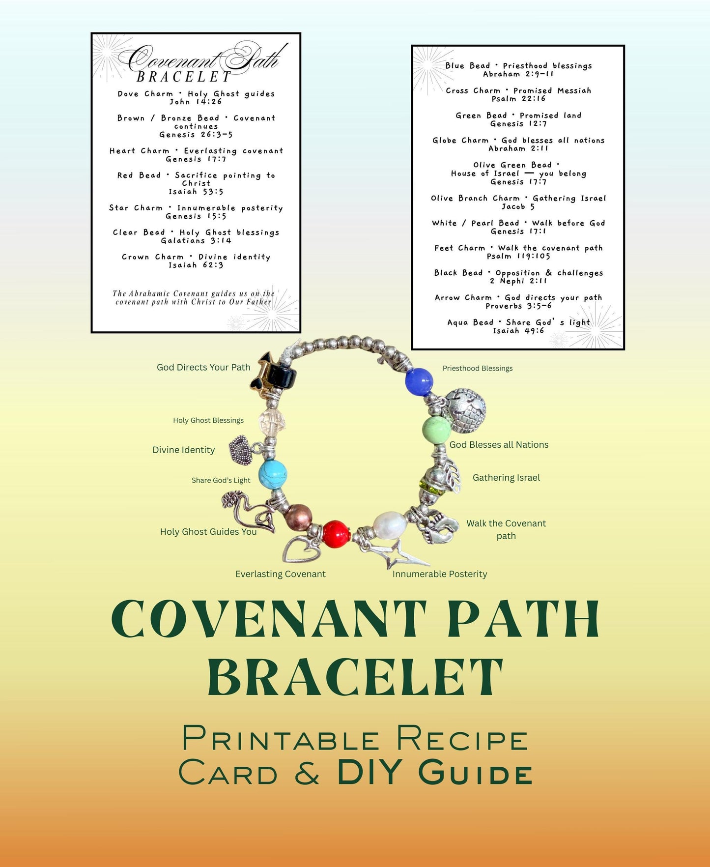 Covenant Path Bracelet Printable