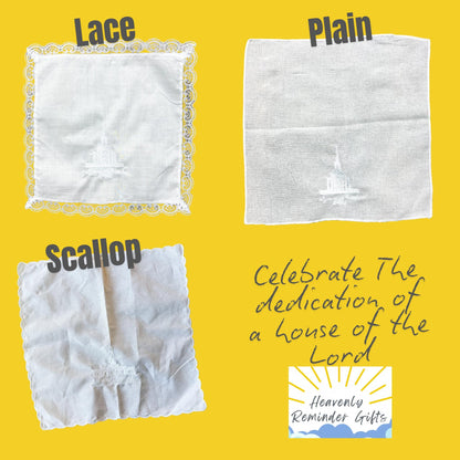 Personalized Baptism Handkerchief