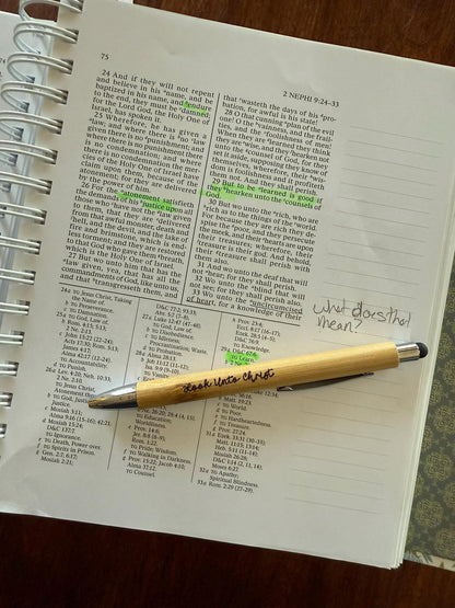 LDS Mission Gift Idea | Christian Bamboo Pen
