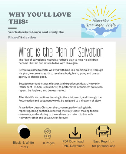 8 Year Old Baptism Prep Printable
