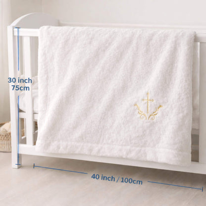 Baby Baptism Blanket | Personalized Baptismal Gift for Boys & Girls
