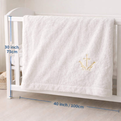 Baby Girl Baptism Blanket | Personalized