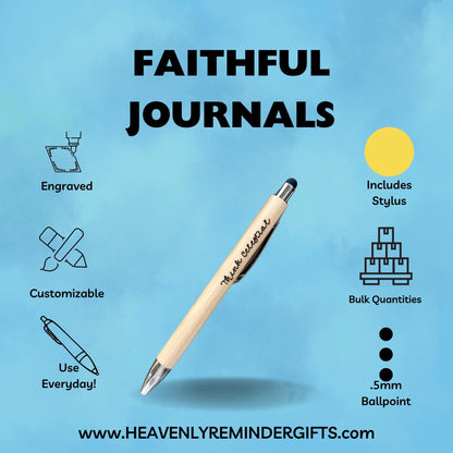 LDS Mission Gift Idea | Christian Bamboo Pen