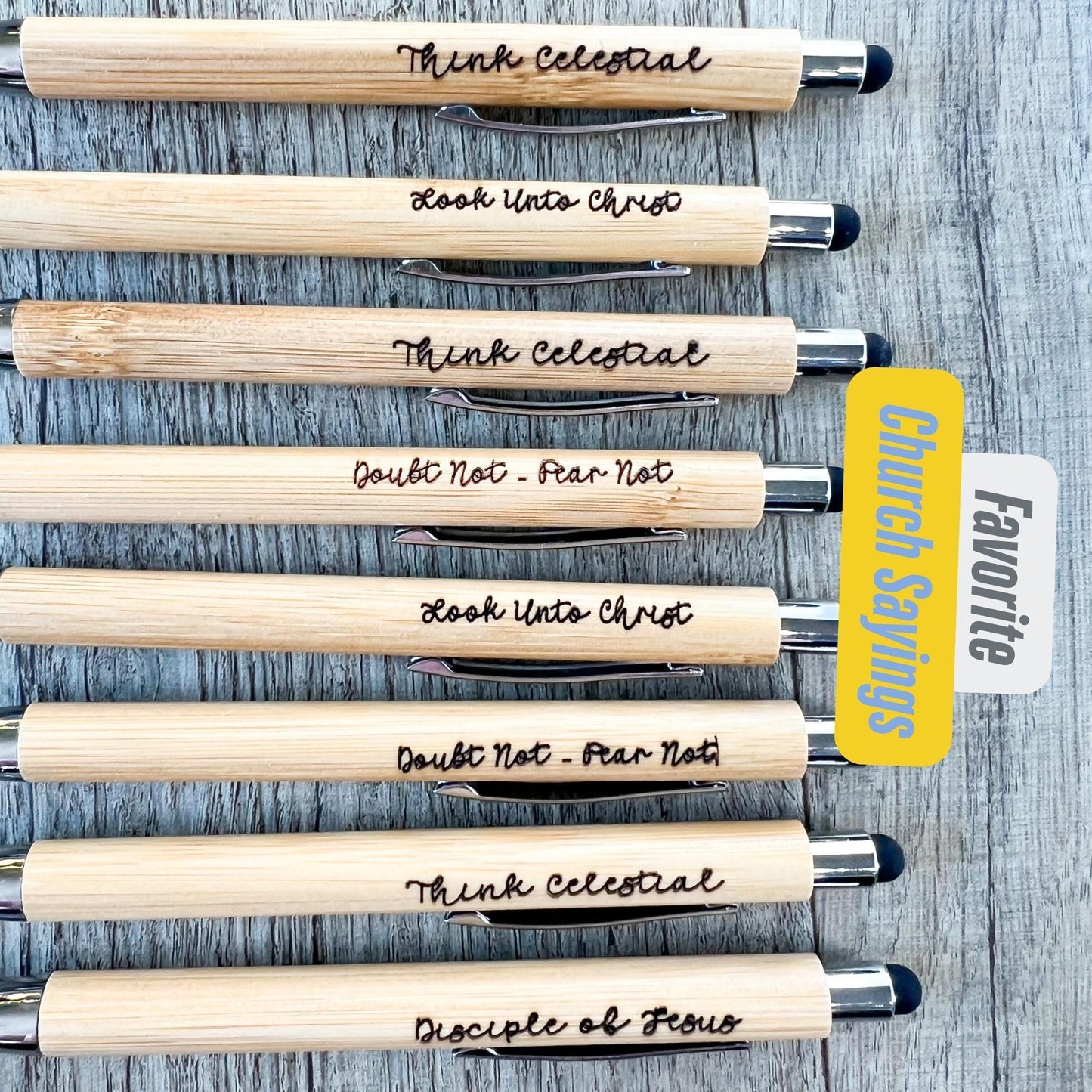 LDS Mission Gift Idea | Christian Bamboo Pen