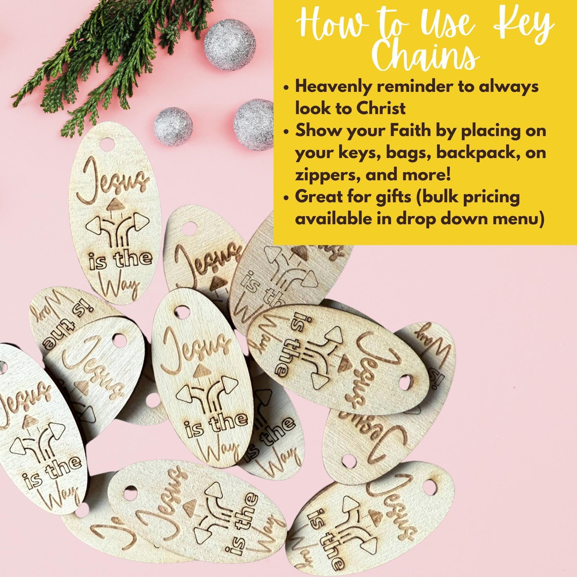 Jesus Is the Way Keychain Bulk Pack