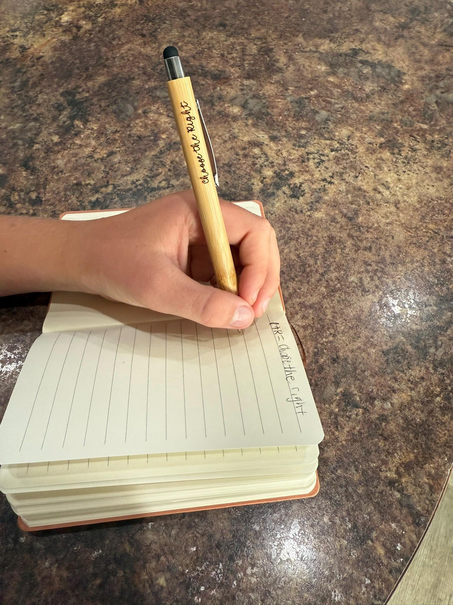Engraved Bamboo Scripture Pen, LDS Missionary Gift, Elder Sister Fa...