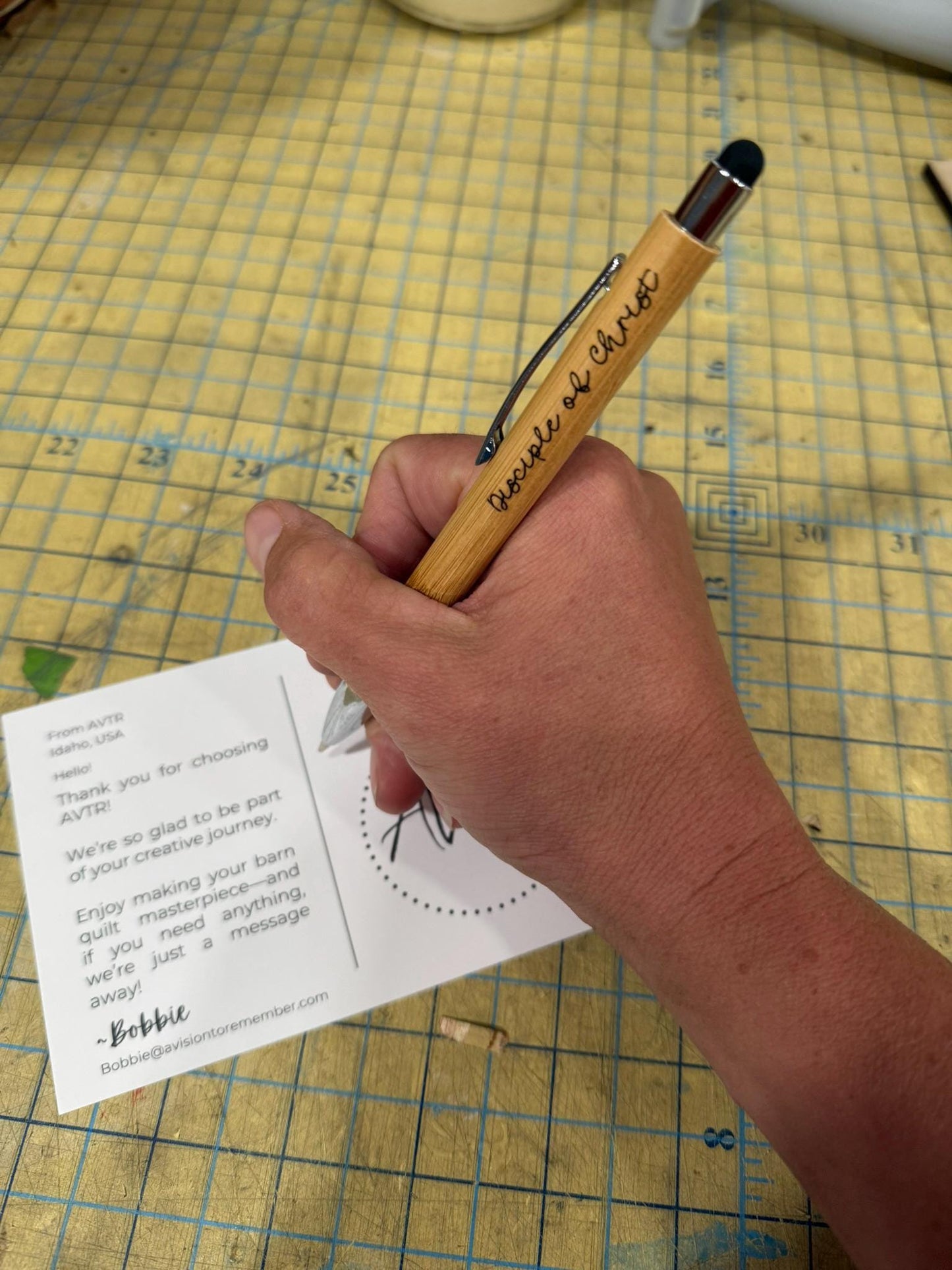 LDS Mission Gift Idea | Christian Bamboo Pen