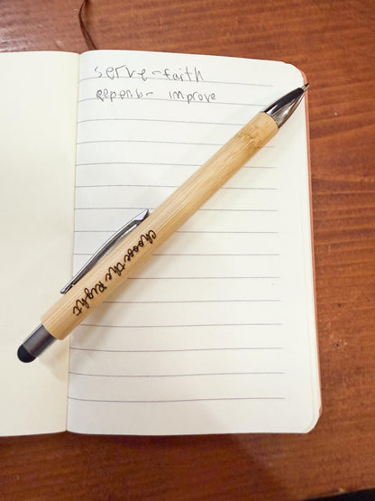 LDS Mission Gift Idea | Christian Bamboo Pen