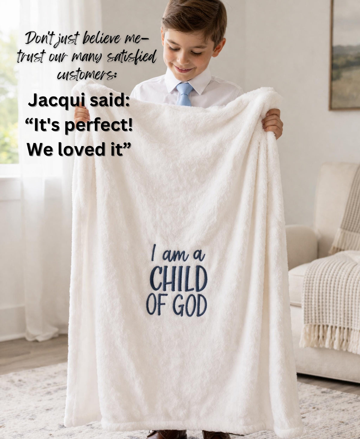 I Am a Child of God Blanket