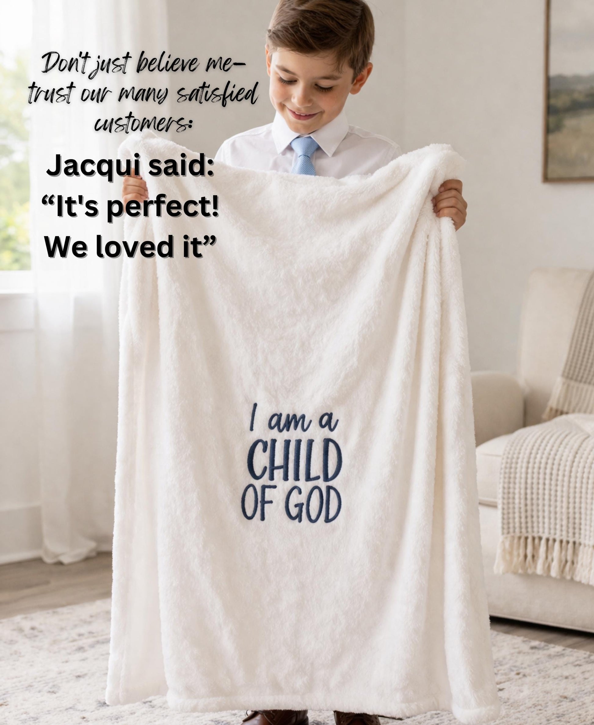 I Am a Child of God Blanket