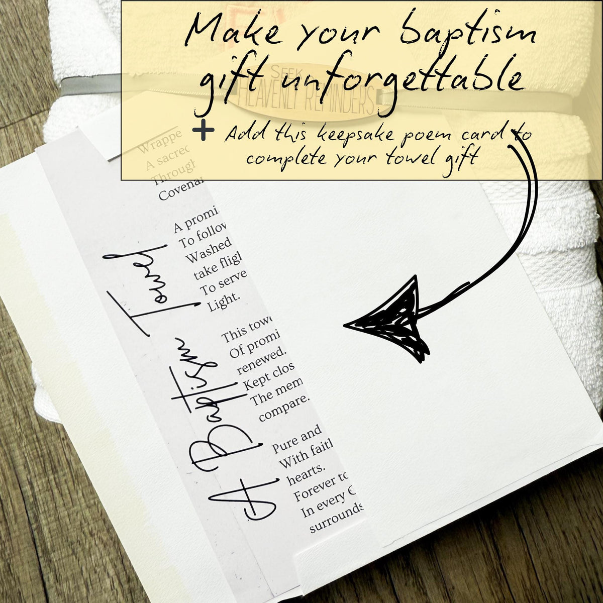Personalized Baptism Towel for Any Age