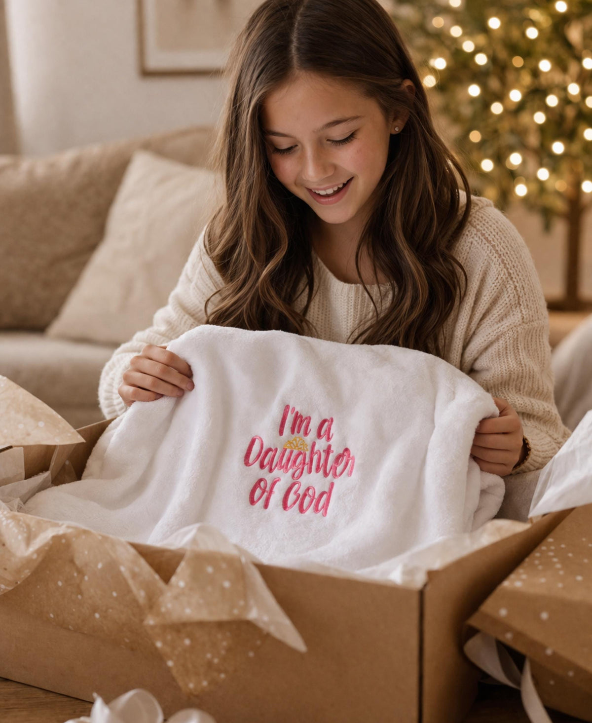 Personalized Baptism Blanket 50x60 Plush